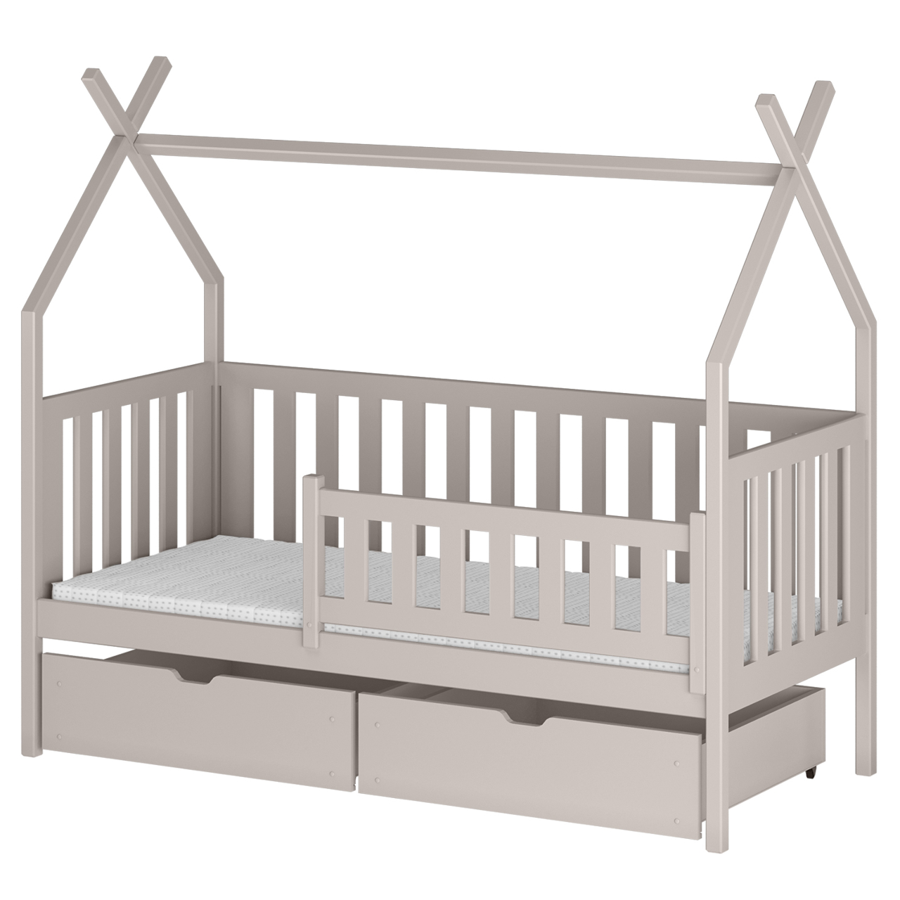 Drewniane łóżko BASIM 80x180 - obrazek 5