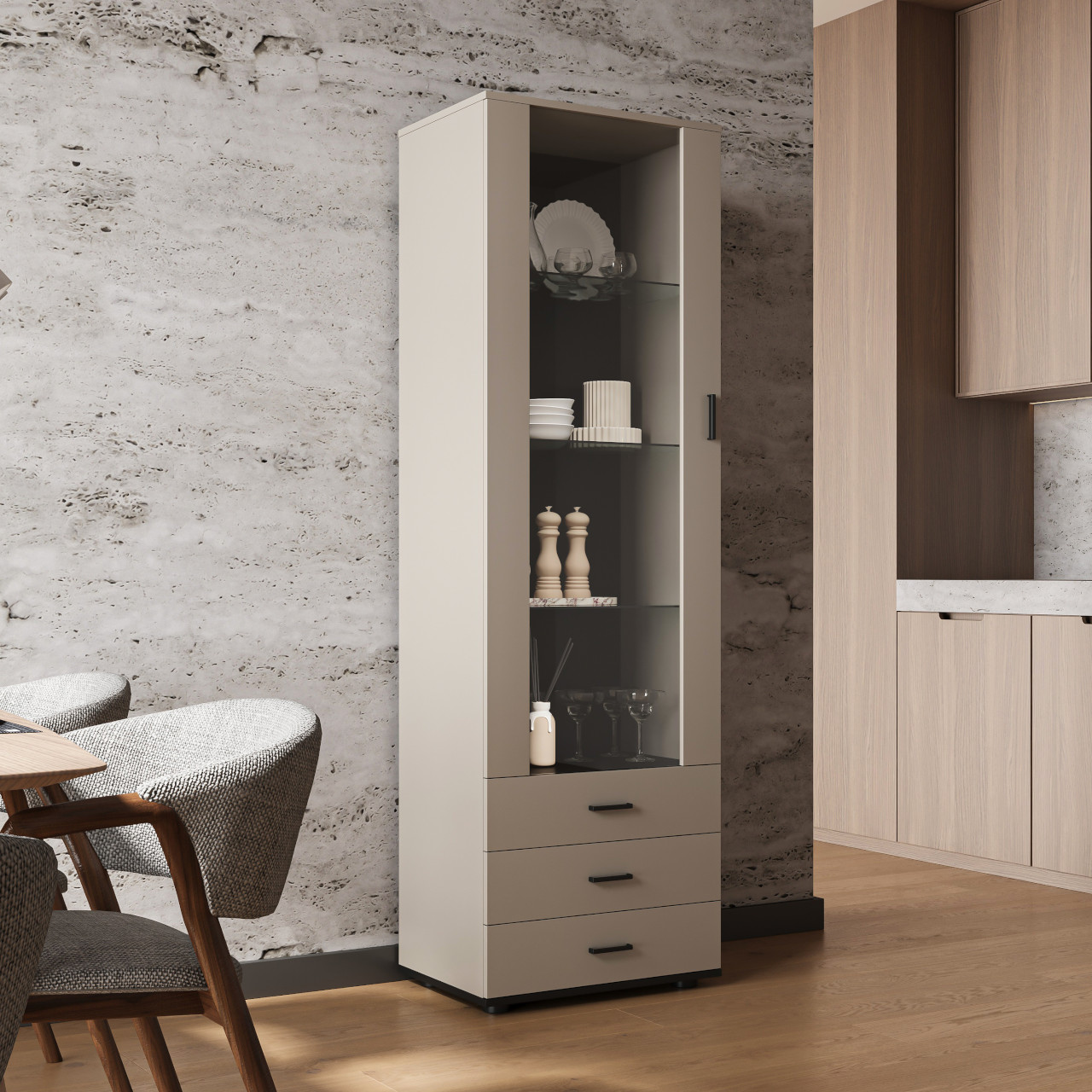 Witryna SINDI SH1J kaszmir / czarny - obrazek 4