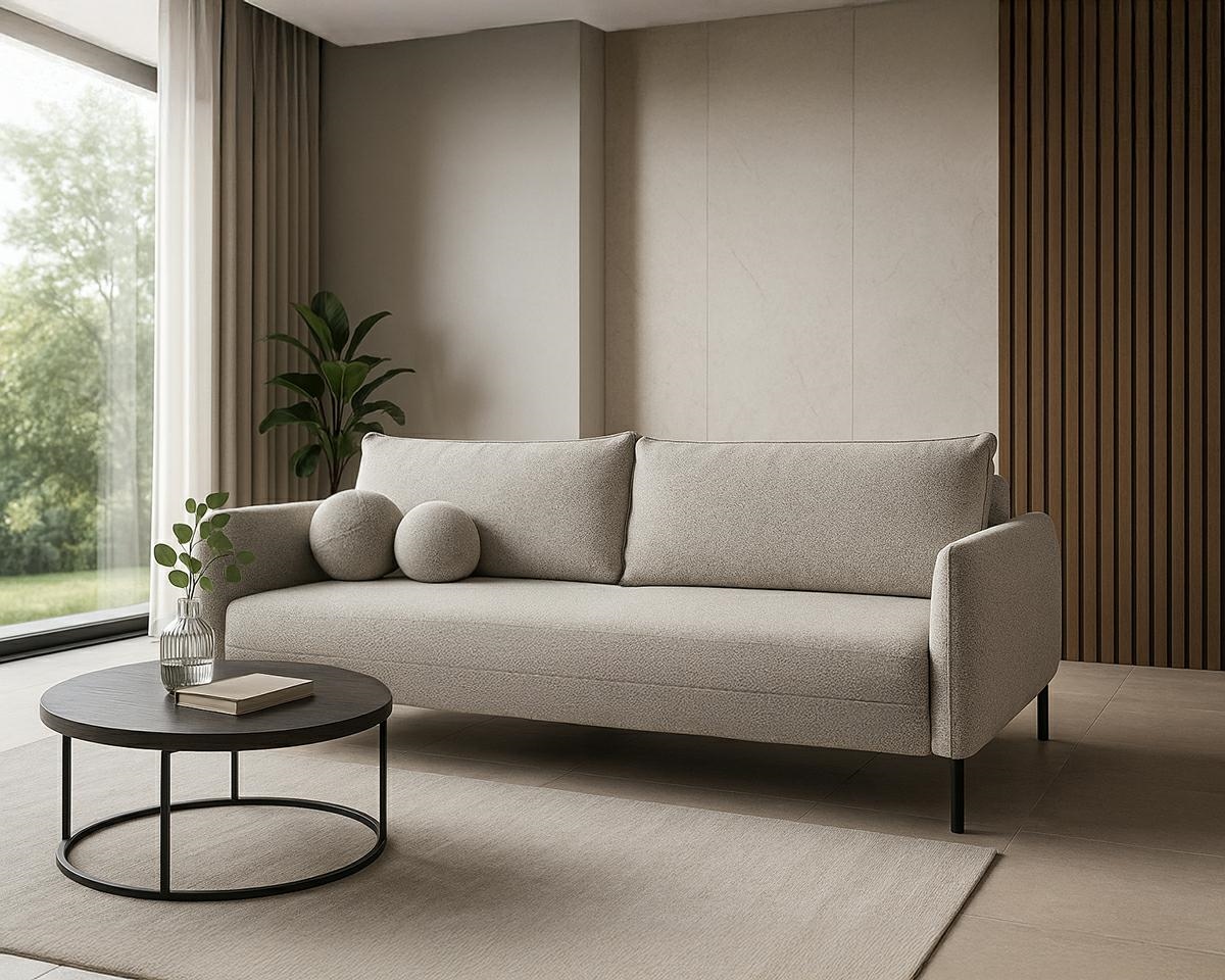 Designerska sofa rozkładana AURORA – sofa z funkcją spania do wnętrz luksusowych, IV grupa tkanin - obrazek 6