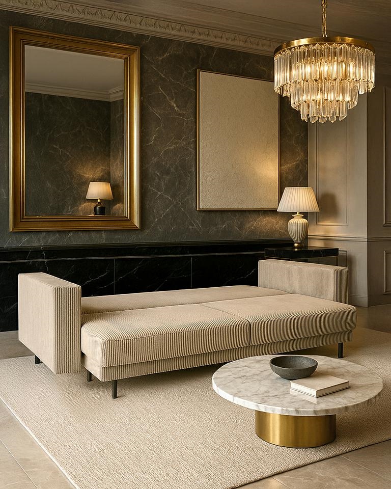 Sofa ADELE z funkcją spania - I grupa tkanin - obrazek 15