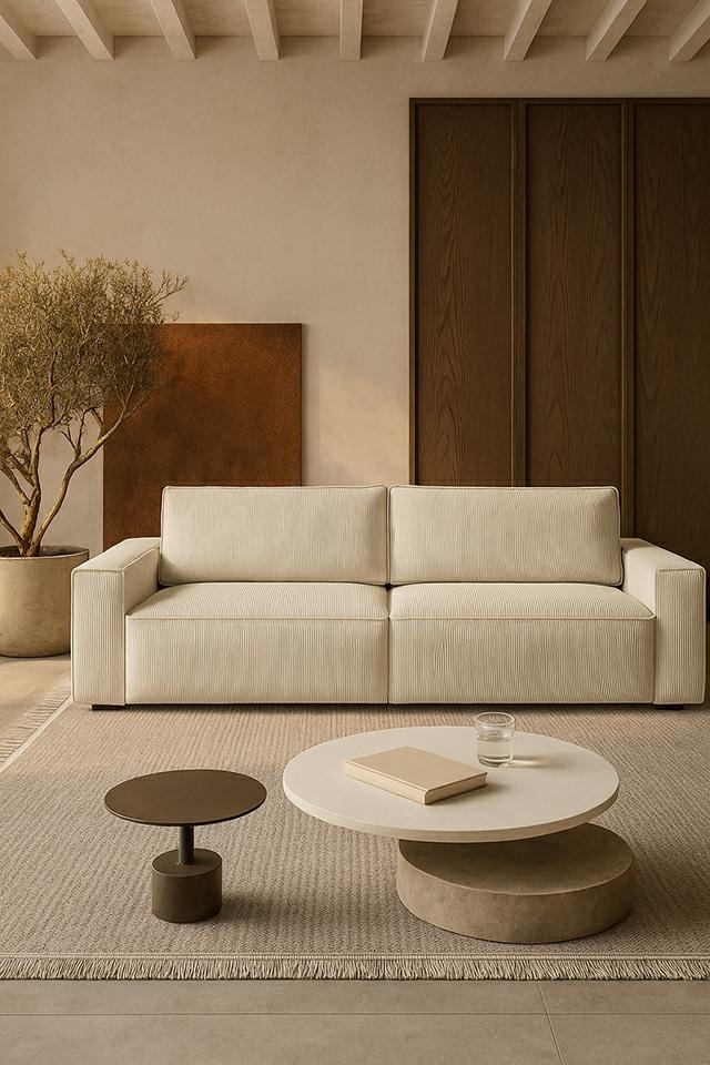 Sofa PILLOW z funkcją spania jasny beż - obrazek 15