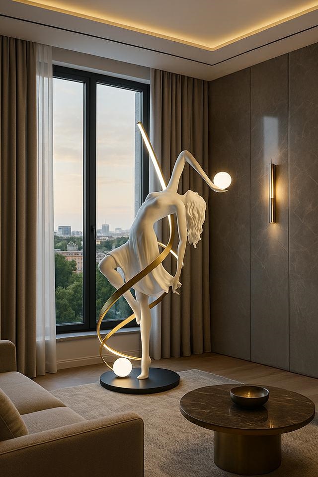 MOOSEE lampa podłogowa DANCING QUEEN biała - obrazek 13