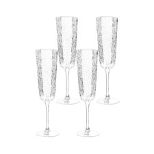 KARE komplet 4 kieliszków do szampana CASCATA 250ml