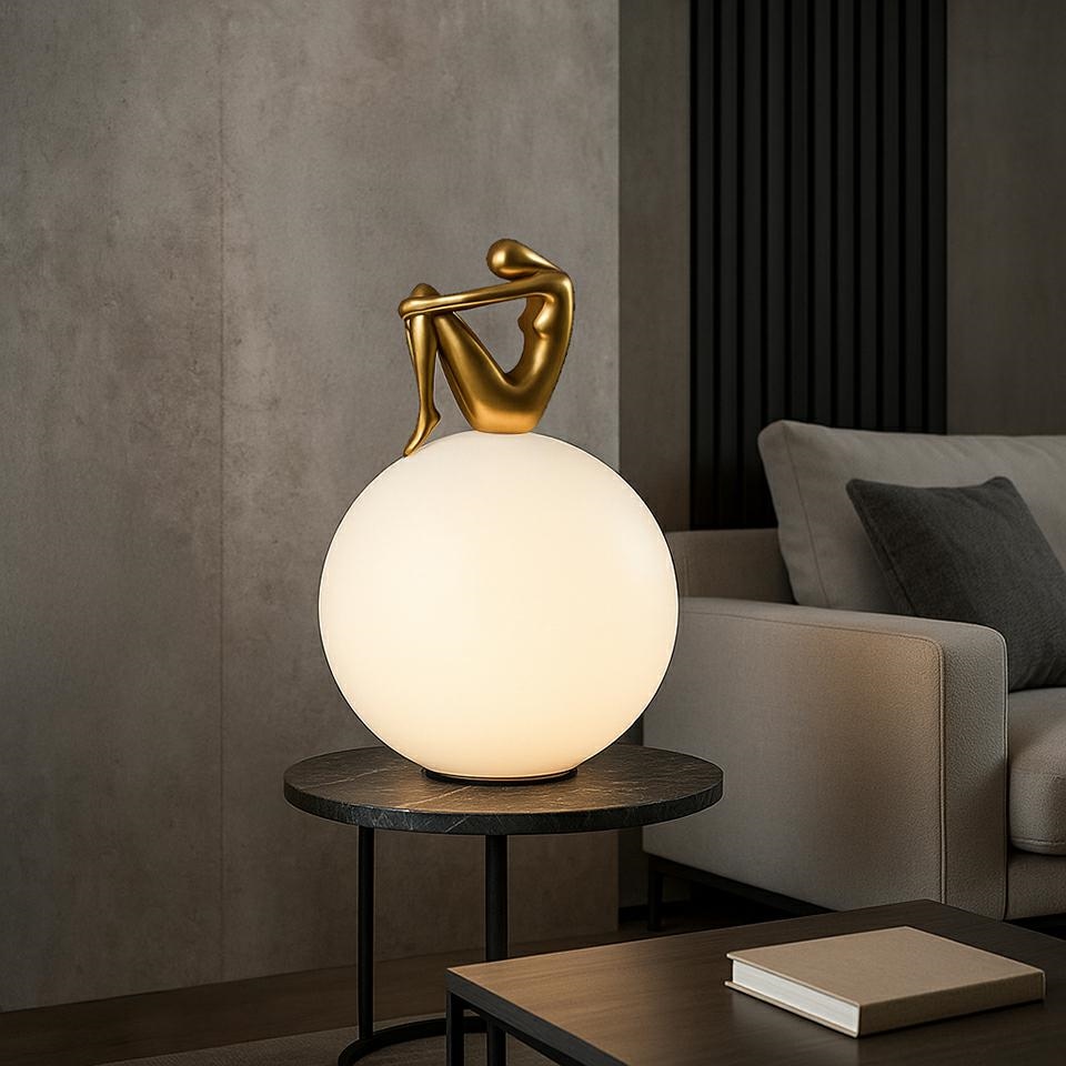 MOOSEE lampa stołowa UOMO 35 czarna - obrazek 7