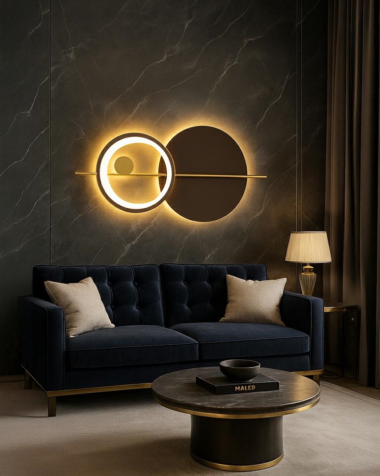 MOOSEE lampa ścienna MOONS złota - obrazek 4