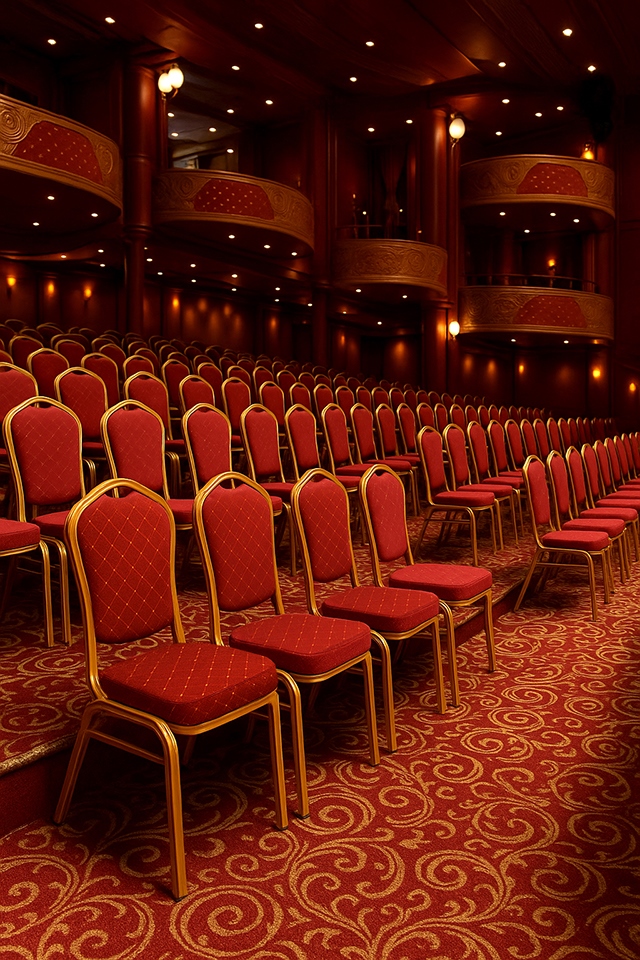 Krzesło bankietowe / konferencyjne HEROS czerwone / złote - obrazek 11