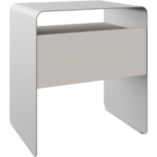 Stolik nocny SOCHI biały / kaszmir