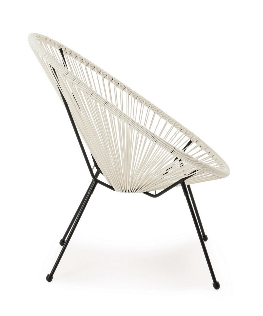 BIZZOTTO krzesło ogrodowe PARKER białe - obrazek 4