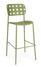BIZZOTTO krzesło barowe ogrodowe CLOVER zielone