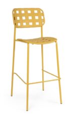BIZZOTTO krzesło barowe ogrodowe CLOVER żółte