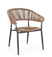 BIZZOTTO krzesło ogrodowe ALGAIDA brązowe