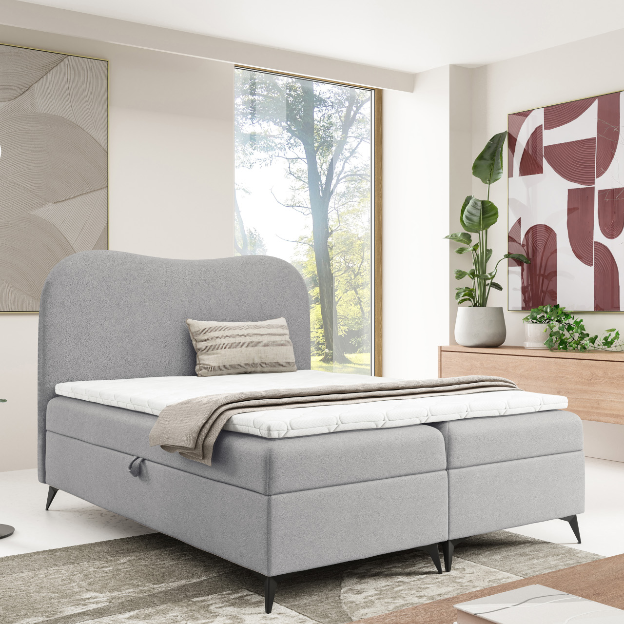 Łóżko kontynentalne AUDE 180x200 #presonalizuj - obrazek 3