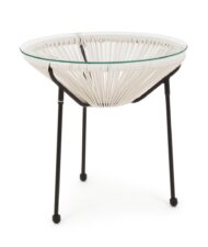 BIZZOTTO stolik ogrodowy PARKER biały