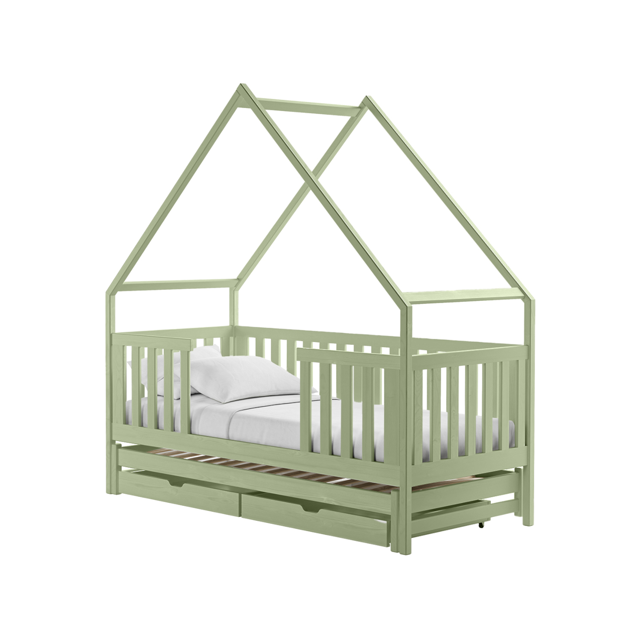 Drewniane łóżko MICK 90x200 - obrazek 6