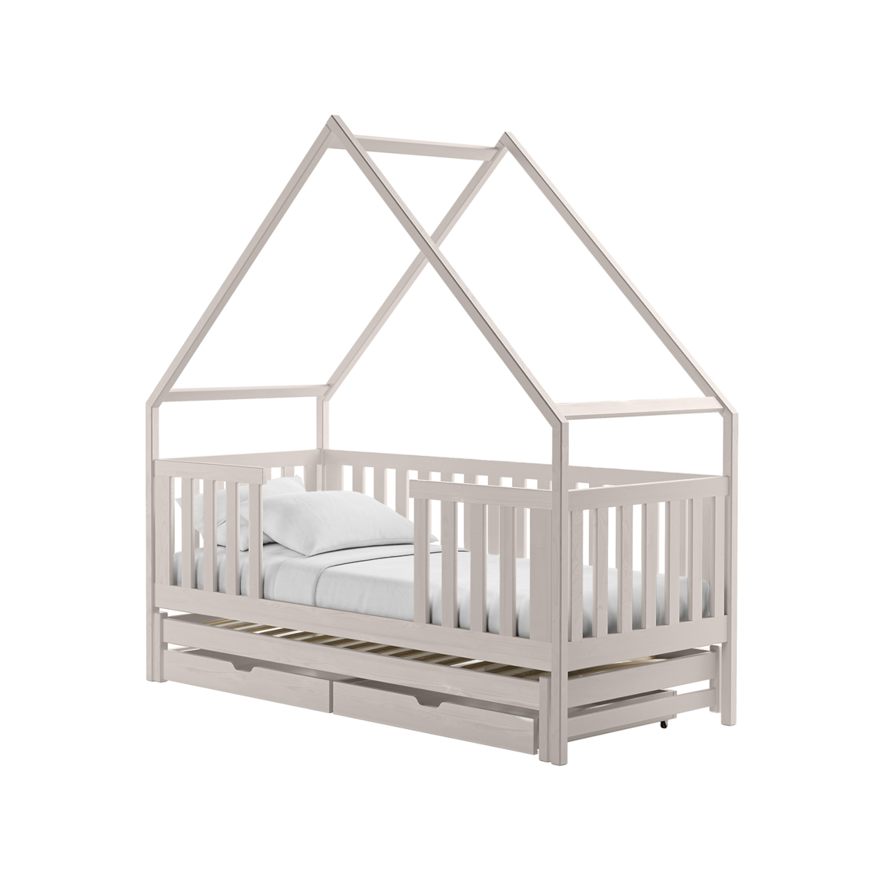 Drewniane łóżko MICK 90x200 - obrazek 7