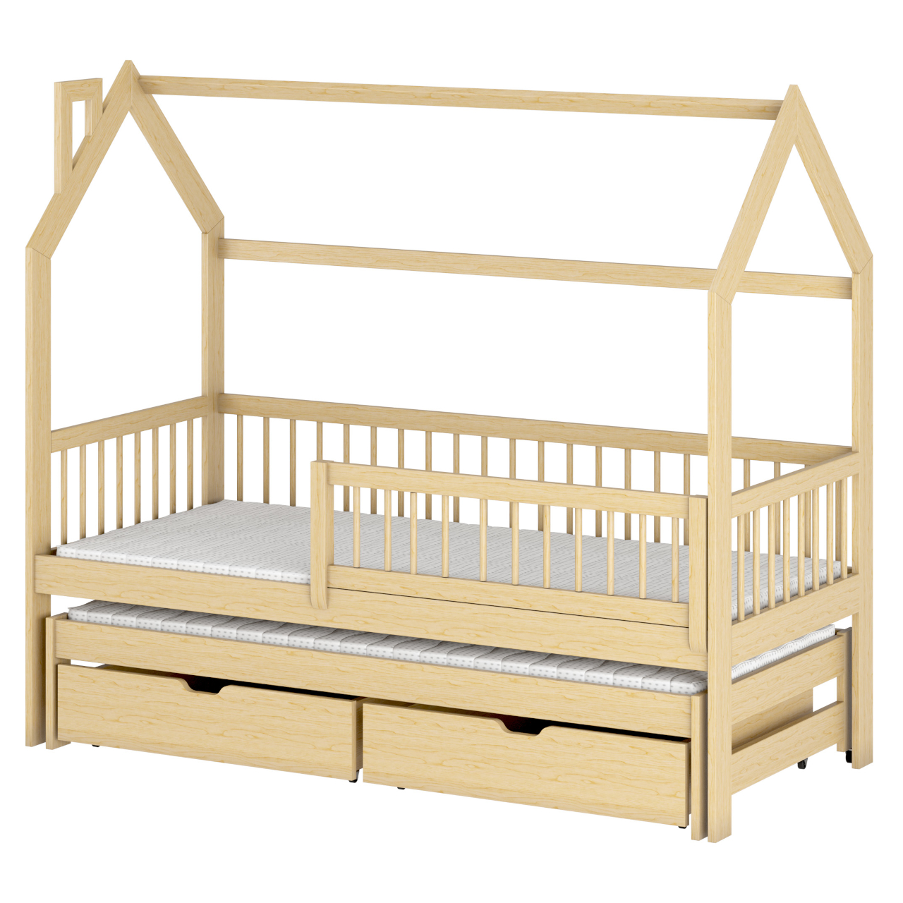 Drewniane łóżko JAKE 90x190 - obrazek 3