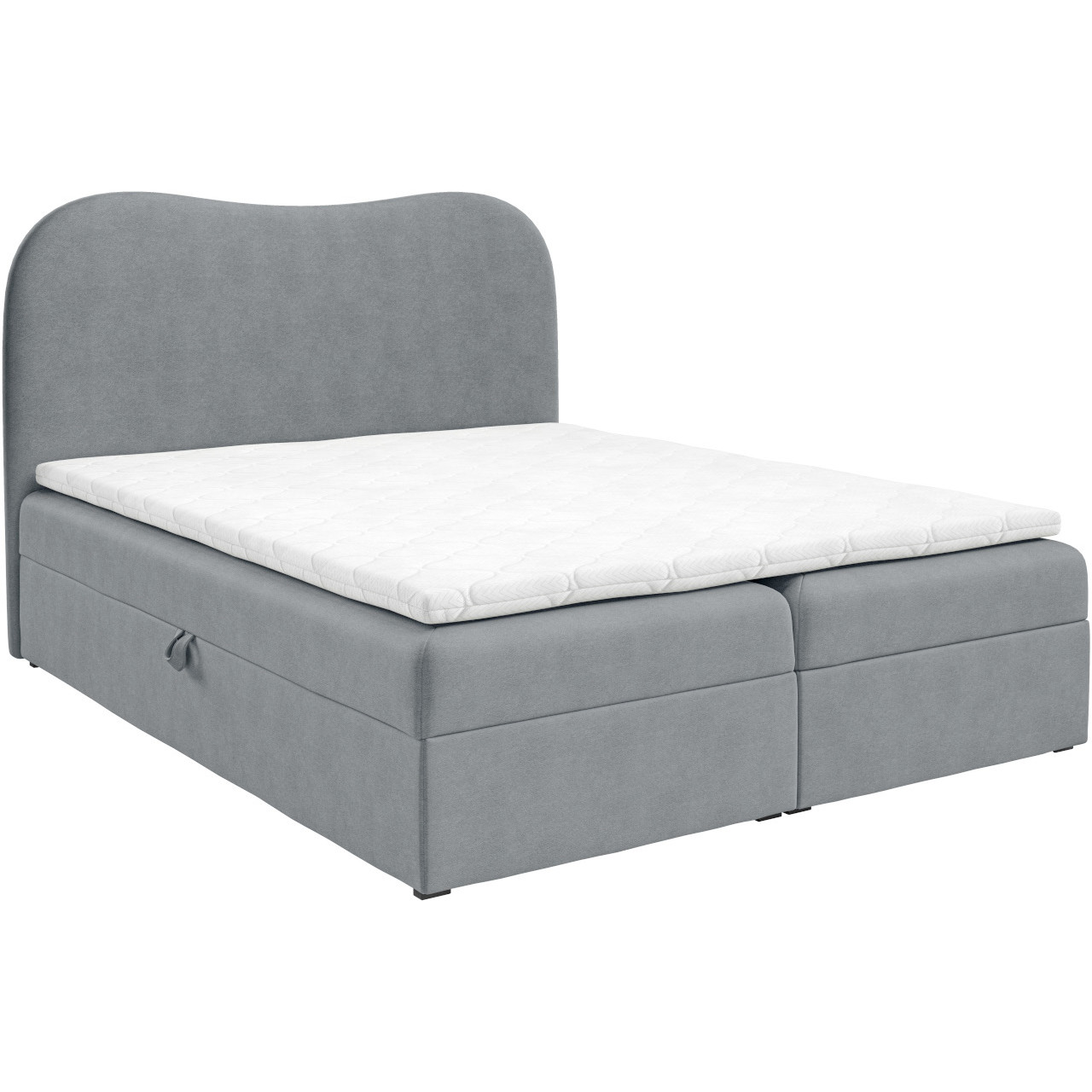 Łóżko kontynentalne AUDE LUX 180x200 z pojemnikiem na pościel – wybór tkanin, hotelowy standard - obrazek 6