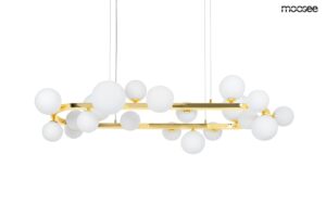 MOOSEE lampa wisząca ALURE OVAL 120 złota/mleczna