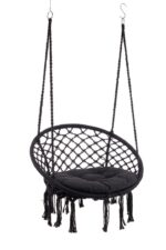 BIZZOTTO fotel wiszący ogrodowy JAVIER czarny