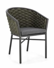 BIZZOTTO krzesło ogrodowe MARGALIDA szare / zielone