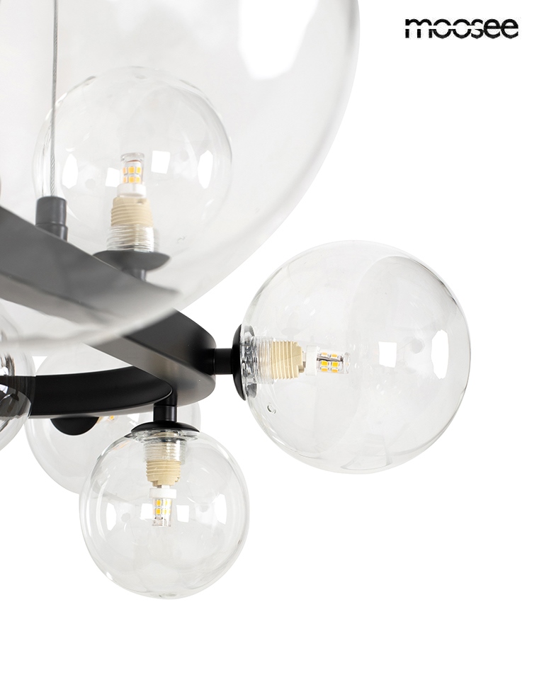 MOOSEE lampa wisząca ALURE OVAL 120 czarna - obrazek 4