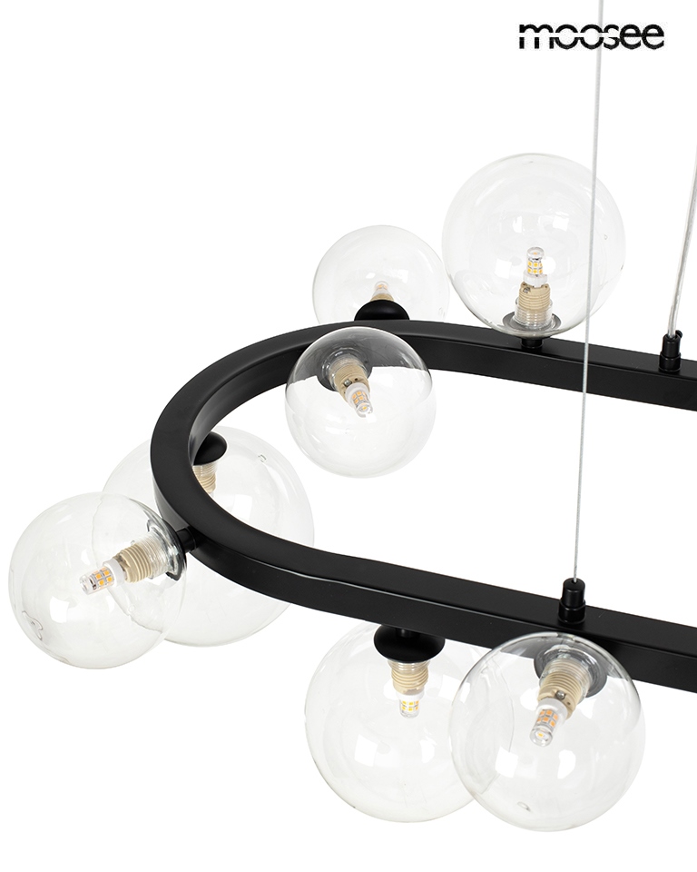 MOOSEE lampa wisząca ALURE OVAL 120 czarna - obrazek 5