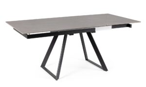 BIZZOTTO stół ogrodowy REETA 120-180 szary / rozkładany