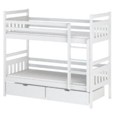 Drewniane łóżko piętrowe DUNDY 80x160