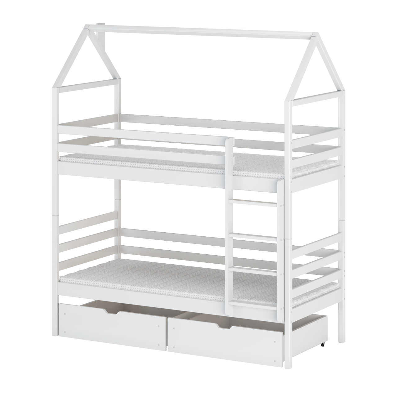 Drewniane łóżko piętrowe ALEXIS 80x180