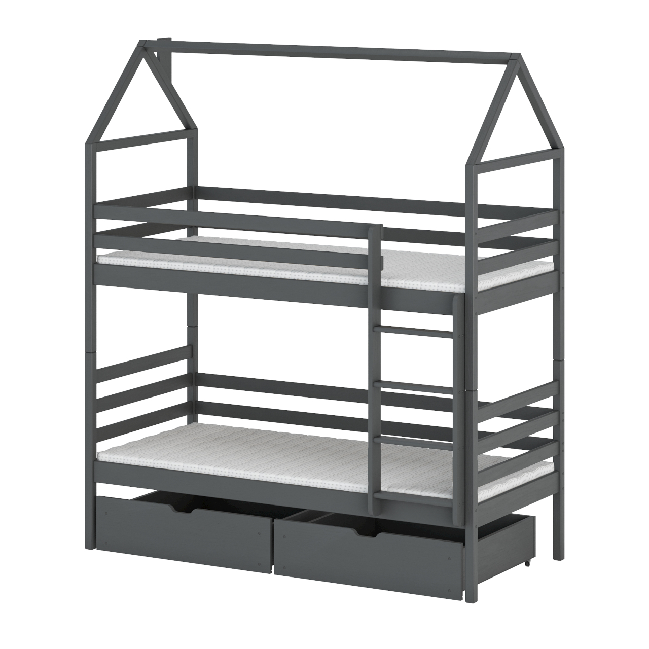 Drewniane łóżko piętrowe ALEXIS 80x180 - obrazek 5