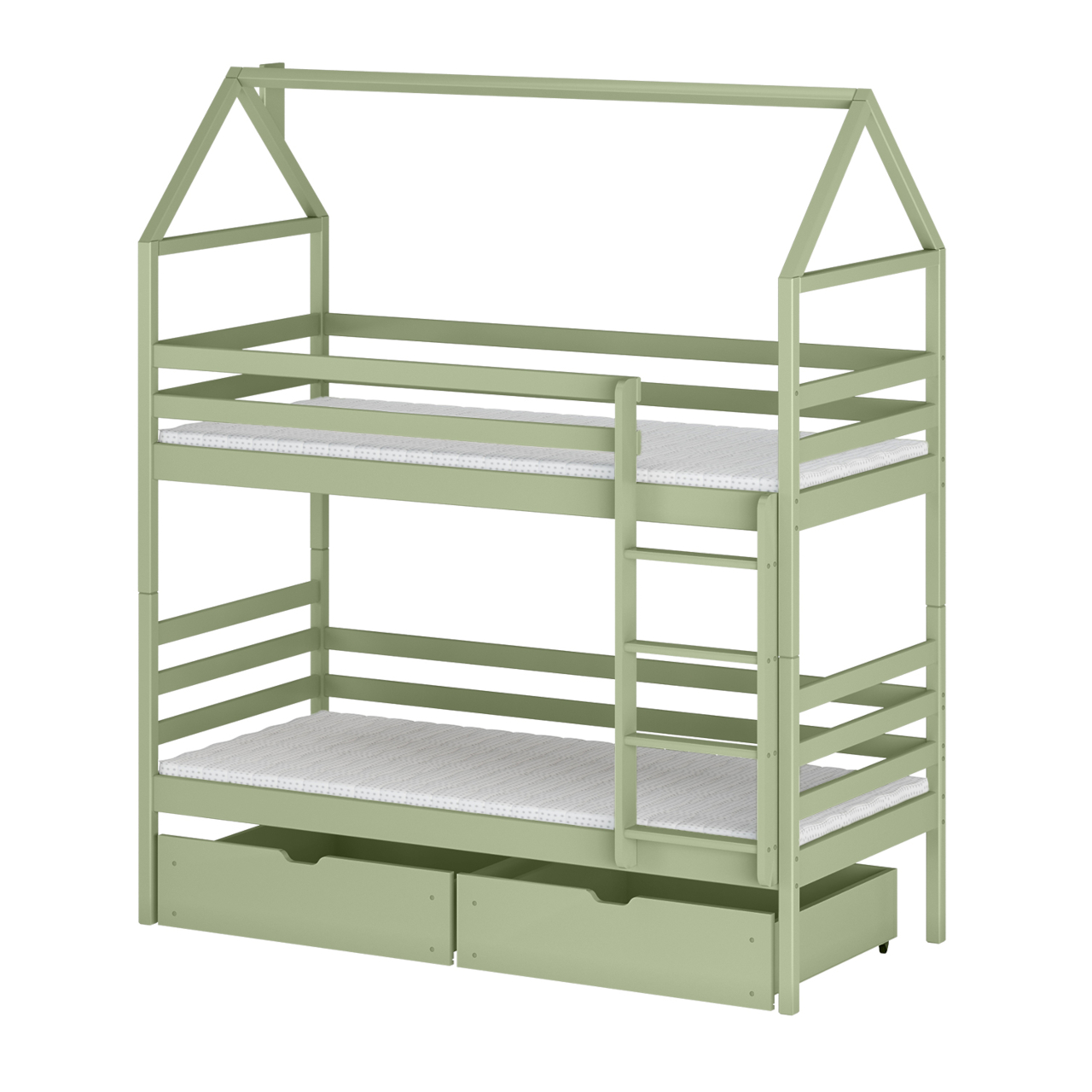 Drewniane łóżko piętrowe ALEXIS 80x180 - obrazek 6