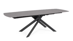 BIZZOTTO stół ogrodowy JOAKIM 160-240 czarny / rozkładany