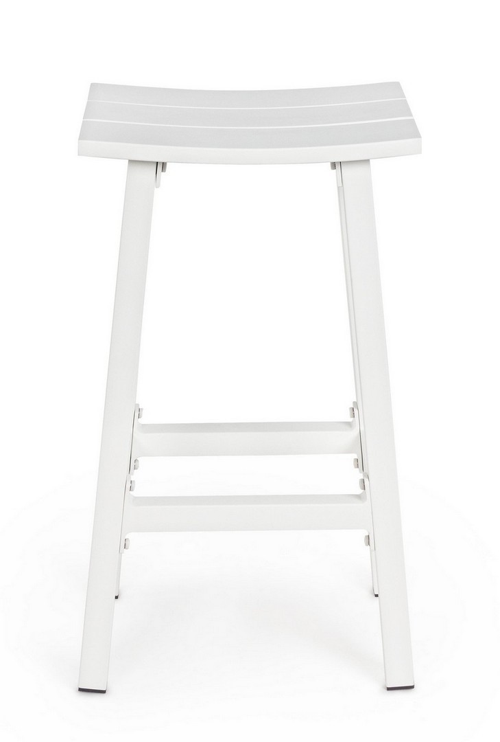 BIZZOTTO krzesło barowe ogrodowe SKIPPER 71 białe - obrazek 3
