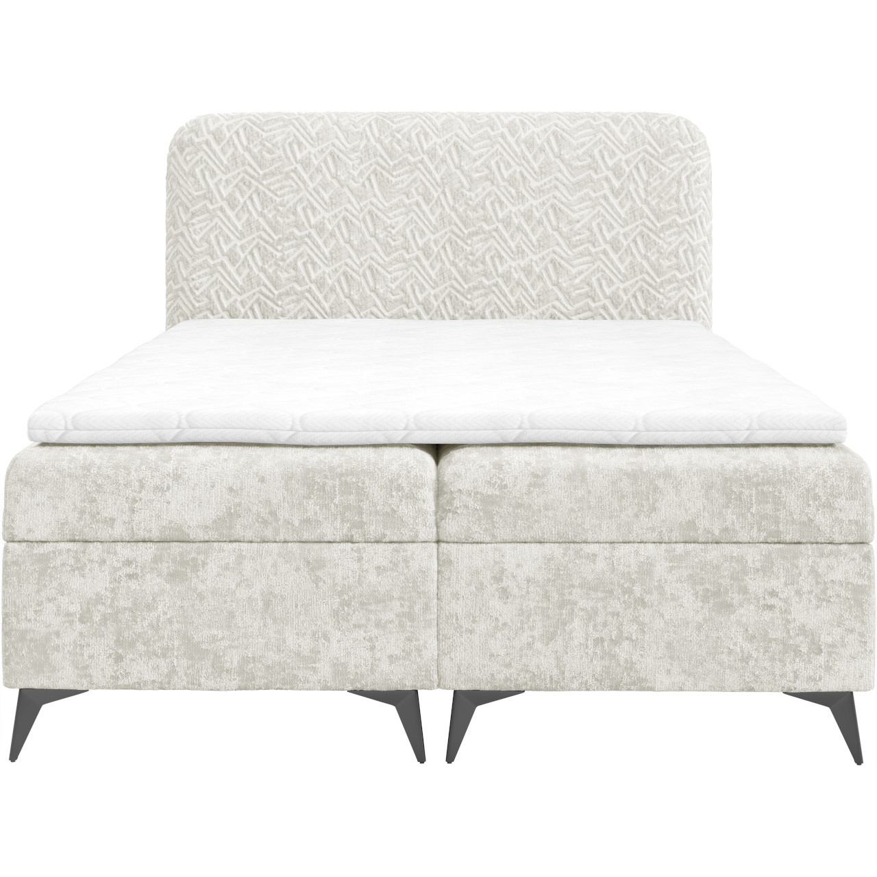 Łóżko kontynentalne FENRIR 180x200 z pojemnikiem na pościel – hotelowy standard, tkaniny premium SEMPRe + TRENZA 05 - obrazek 3