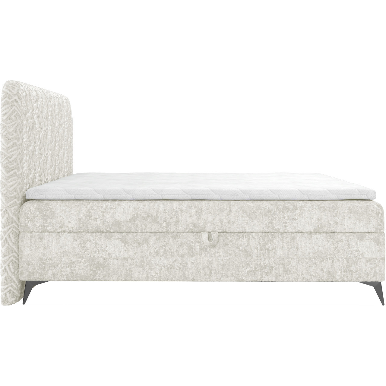 Łóżko kontynentalne FENRIR 180x200 z pojemnikiem na pościel – hotelowy standard, tkaniny premium SEMPRe + TRENZA 05 - obrazek 5