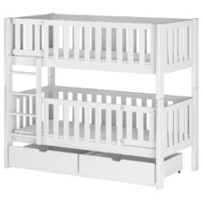 Drewniane łóżko piętrowe REWA 80x180