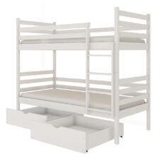 Drewniane łóżko piętrowe DORY 90x200