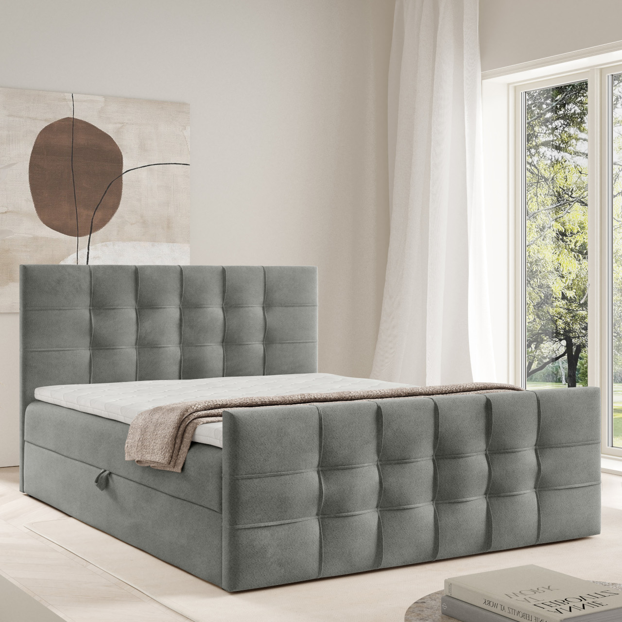 Łóżko kontynentalne ERSTE LUX 140x200 #personalizuj - obrazek 3