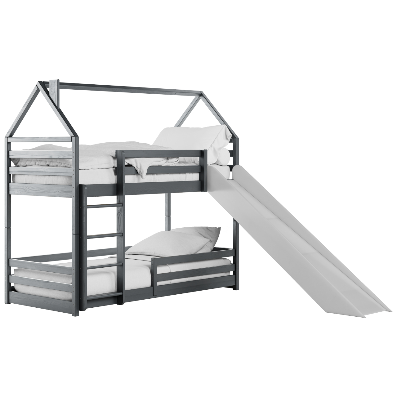 Drewniane łóżko piętrowe SPIEL 90x200 - obrazek 5