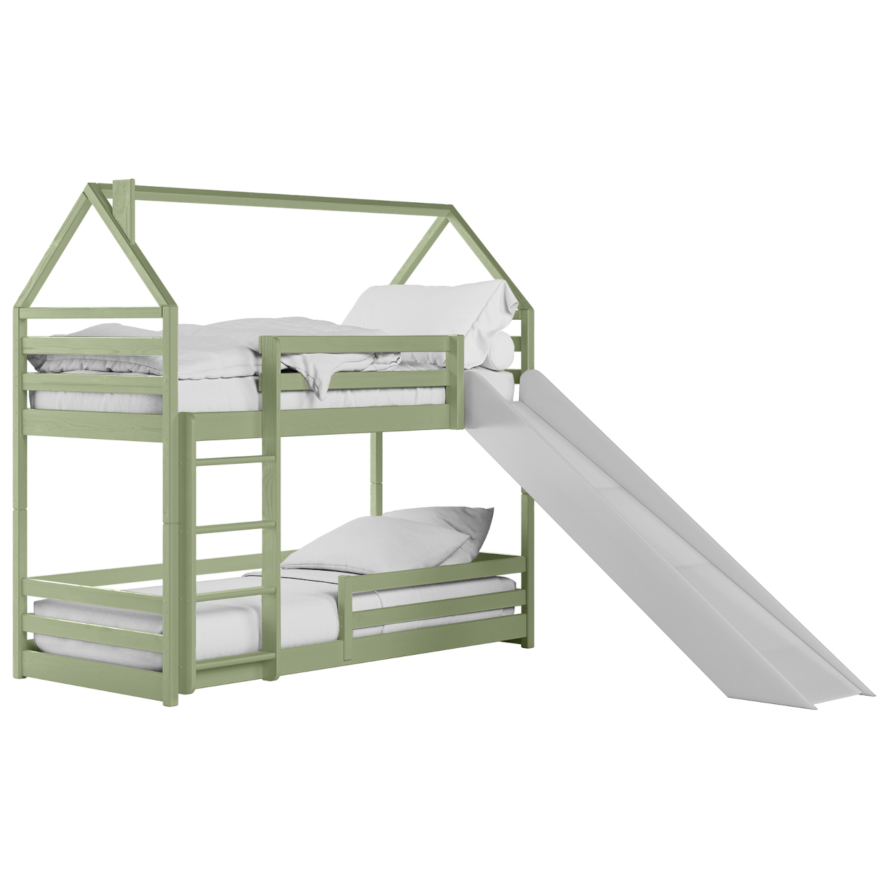 Drewniane łóżko piętrowe SPIEL 90x200 - obrazek 7