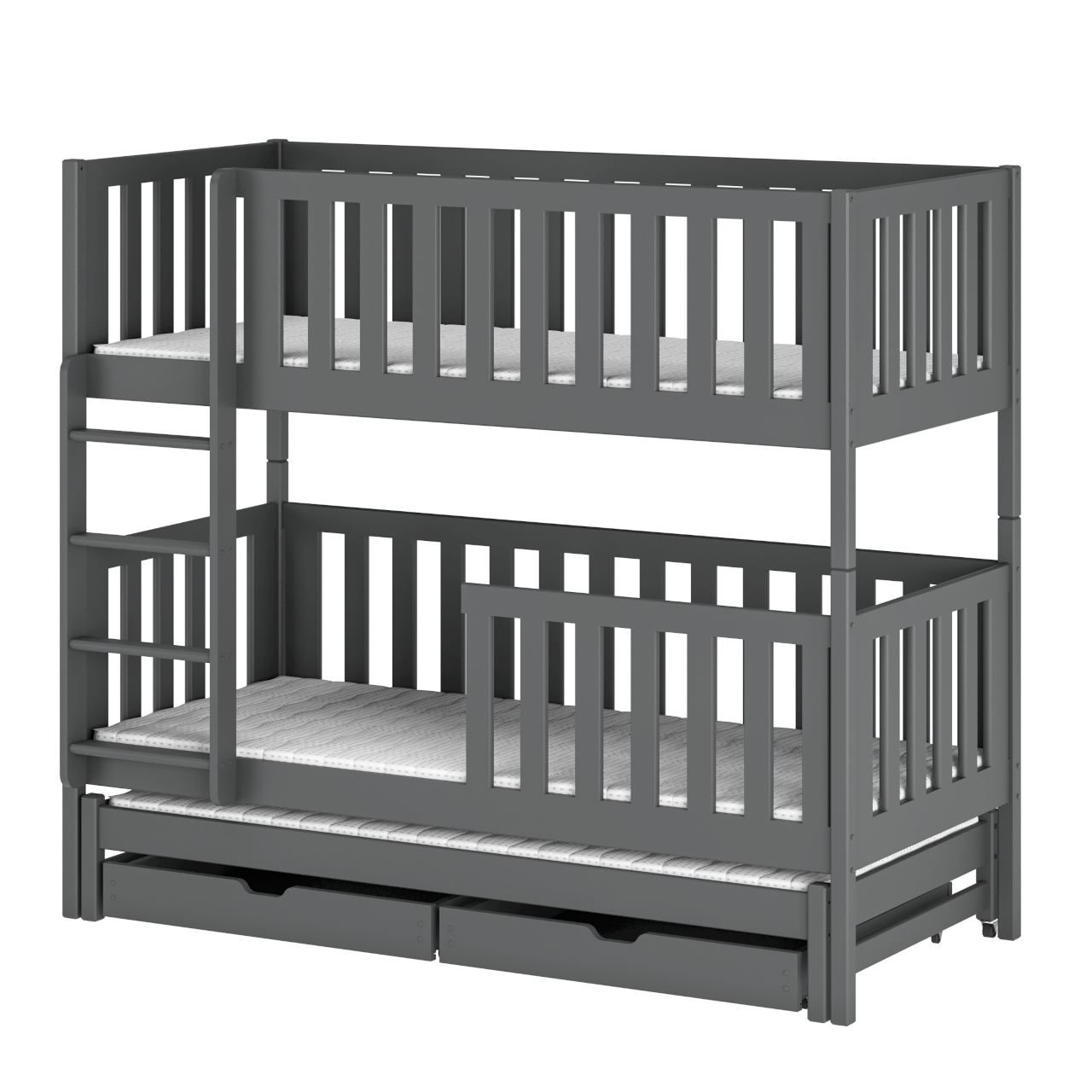 Drewniane łóżko piętrowe potrójne RIV 90x190 - obrazek 5