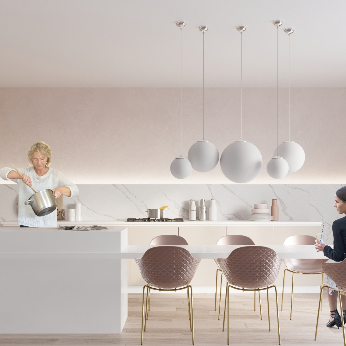 Lampa wisząca UGO 40 chrom - obrazek 8