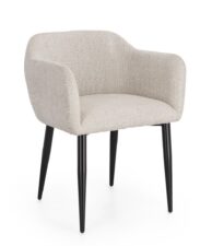 BIZZOTTO krzesło KATI ARM beżowe