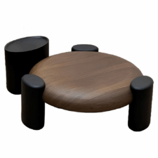 Karlstad KS okrągły drewniany stolik kawowy