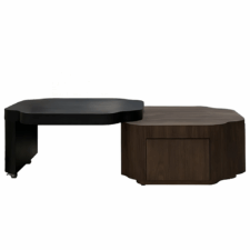 Horsens KS składany drewniany stolik kawowy z szufladą