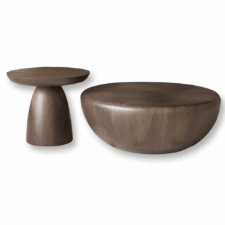 Mandal KS zestaw okrągłych drewnianych stolików kawowych