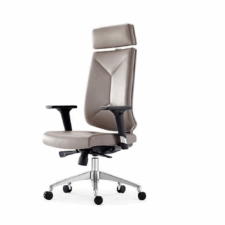 Fotel Biurowy Marstal High ML Przód skóra naturalna / tył skóra ekologiczna