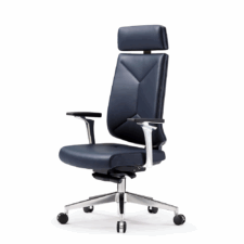 Fotel Biurowy Tranemo High ML Przód skóra naturalna / tył skóra ekologiczna