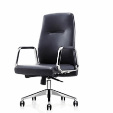 Fotel Biurowy Fusa Low ML Przód skóra naturalna / tył skóra ekologiczna