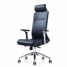 Fotel Biurowy Hanko High ML Przód skóra naturalna / tył skóra ekologiczna